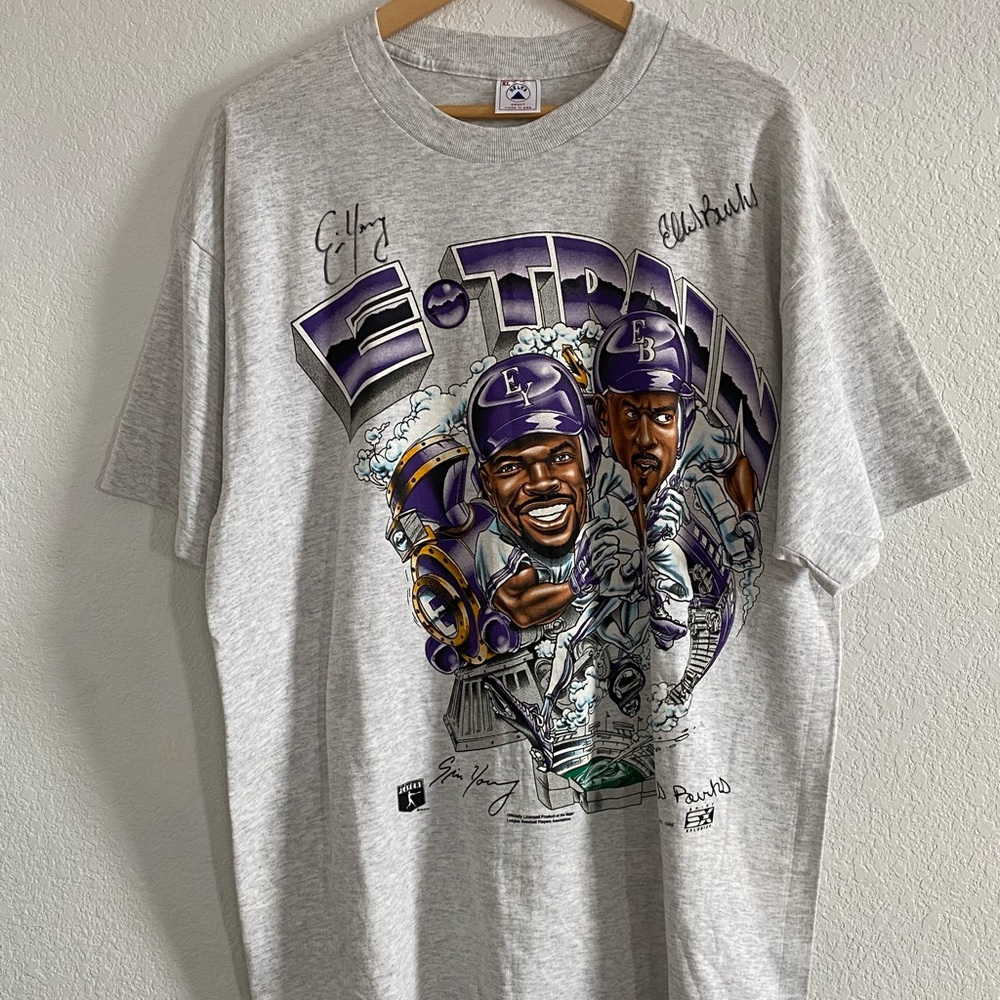 Vintage Autographed Colorado Rockies, E-train graphic T-shirt XL - Picture 8 of 9